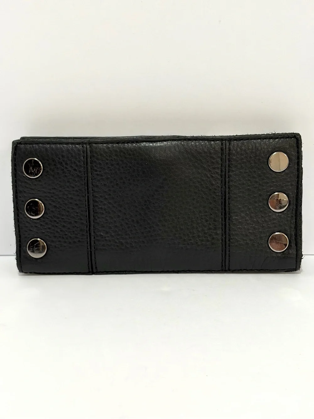 HAMMITT 110 North In Black Leather With Gunmetal Hardware EUC